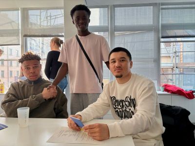 De gauche à droite : Askadirou, Sekouba et Ali