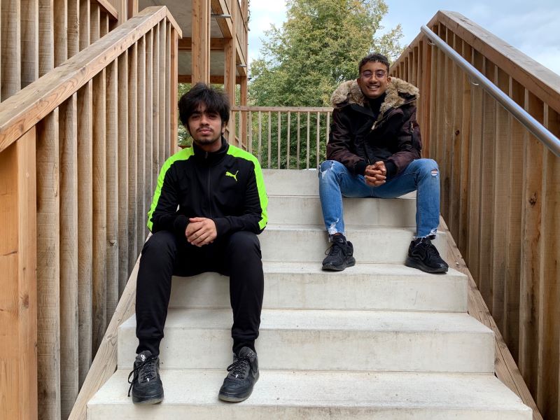 Mahmoud et Imad au centre de Rigot