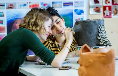 Atelier fabrication de Totems - 13 janvier 2020 © Magali Girardin