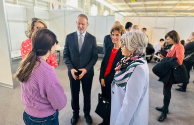 Visite d'Elisabeth Baume-Schneider à Palexpo