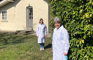 Sandra et Pascale à Anières