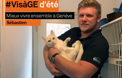 Sébastien et un chat