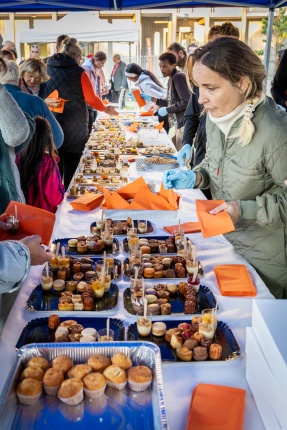 l'équipe sociale des Cherpines s'est chargée du buffet