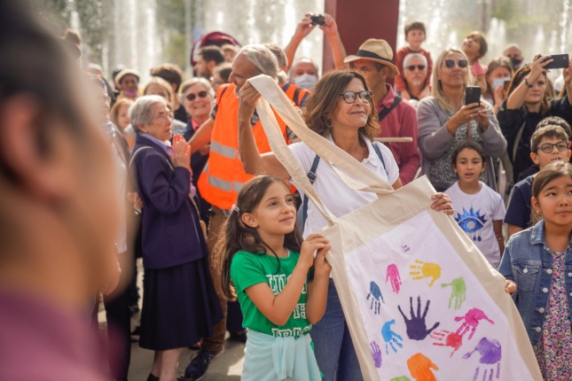 le sac offert à Amal par tisser l'avenir