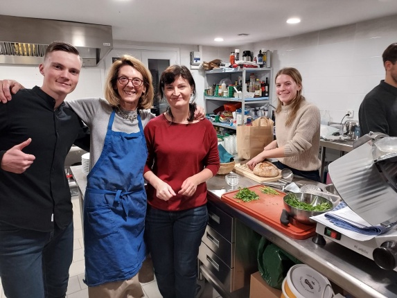 La famille en cuisine