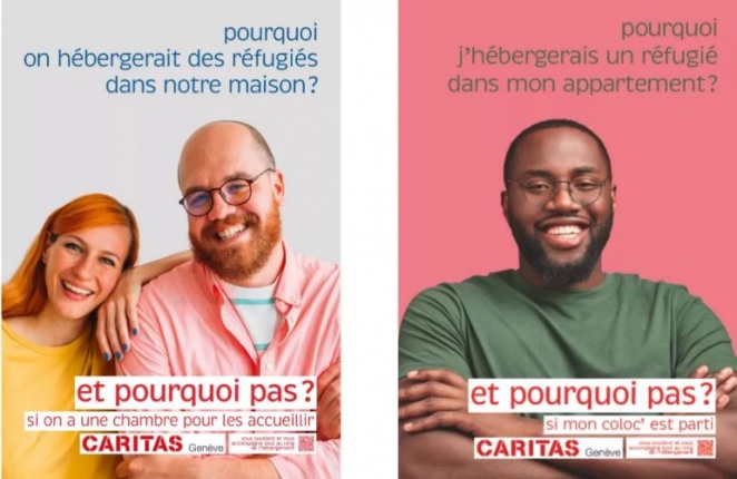 affiches campagne Caritas Genève