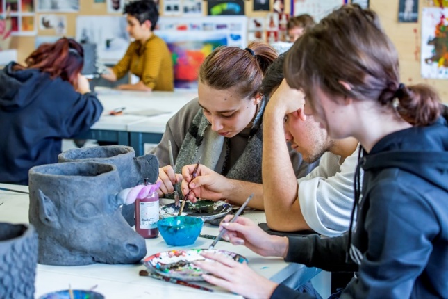 Atelier fabrication de Totems - 13 janvier 2020 © Magali Girardin