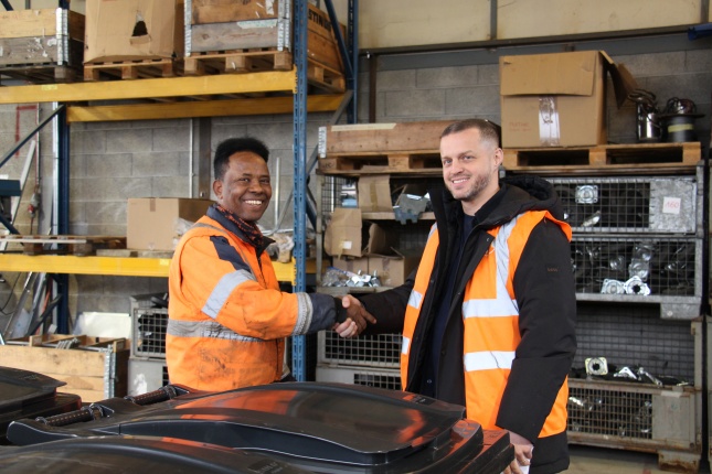 Mehari et Julien chez Transvoirie