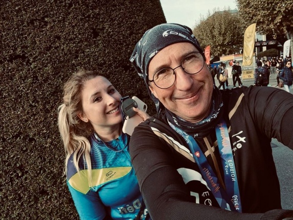 Laetitia et Stéphane, fille et père qui participent activement à l'Equipe défi Joëlette