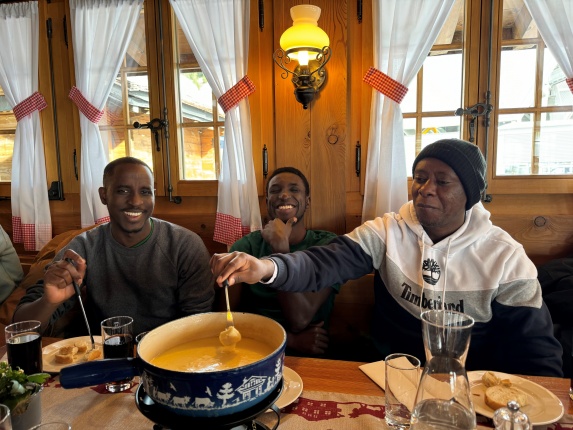 Des bénéficiaires au Glacier 3000