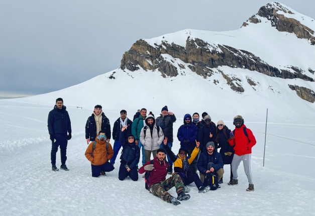 Des bénéficiaires au Glacier 3000