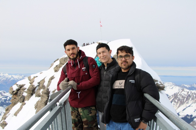 Des bénéficiaires au Glacier 3000