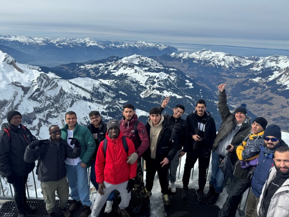 Des bénéficiaires au Glacier 3000