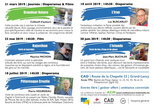 prochaines conférences