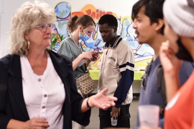 le vernissage de l'expo Point jeunes