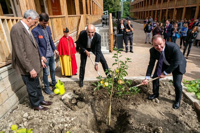 Inauguration du centre d'hébergement collectif de Rigot 3