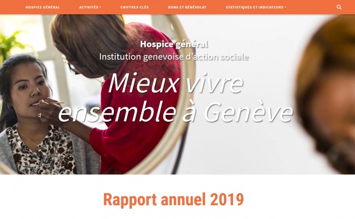 couverture du Rapport annuel 2019 de l'Hospice général